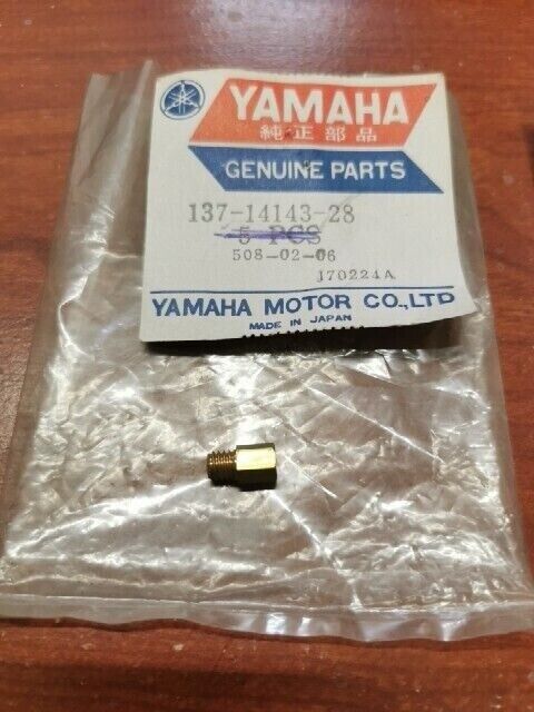 NOS Yamaha RD250 RD350 RT100 MAIN JET 137-14143-28-00 SUB 137-14143-28-A0 Y144