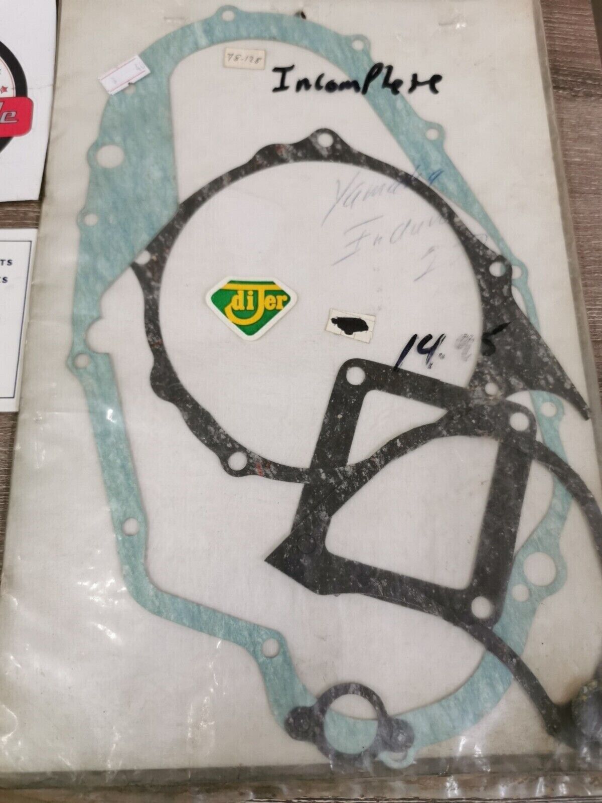 NOS DI-JER YAMAHA DT250A DT250B INCOMPLETE GASKET SET J28