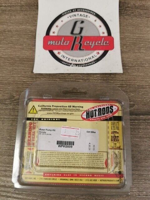 NOS HOT RODS HONDA CR125R 1990 - 2004 WATER PUMP KIT WPK0009 J54