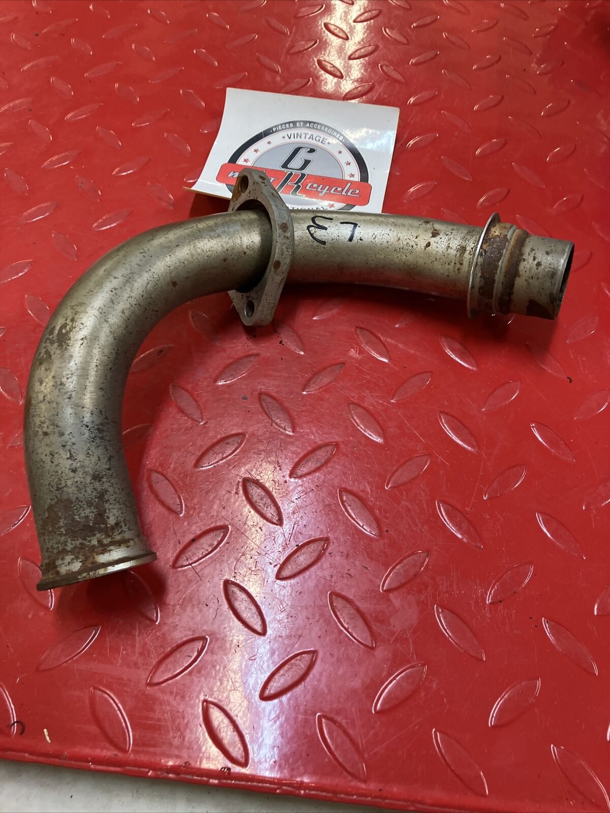 Yamaha RD400 1977 Left exhaust pipe header 1976 1978 3