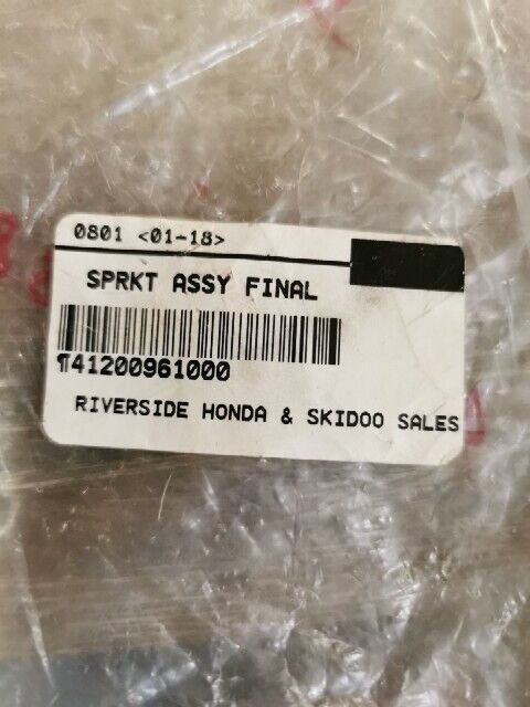 NOS HONDA ATC250R 1981 1982 SPROCKET ASSY FINAL 44t 41200-961-000 H157