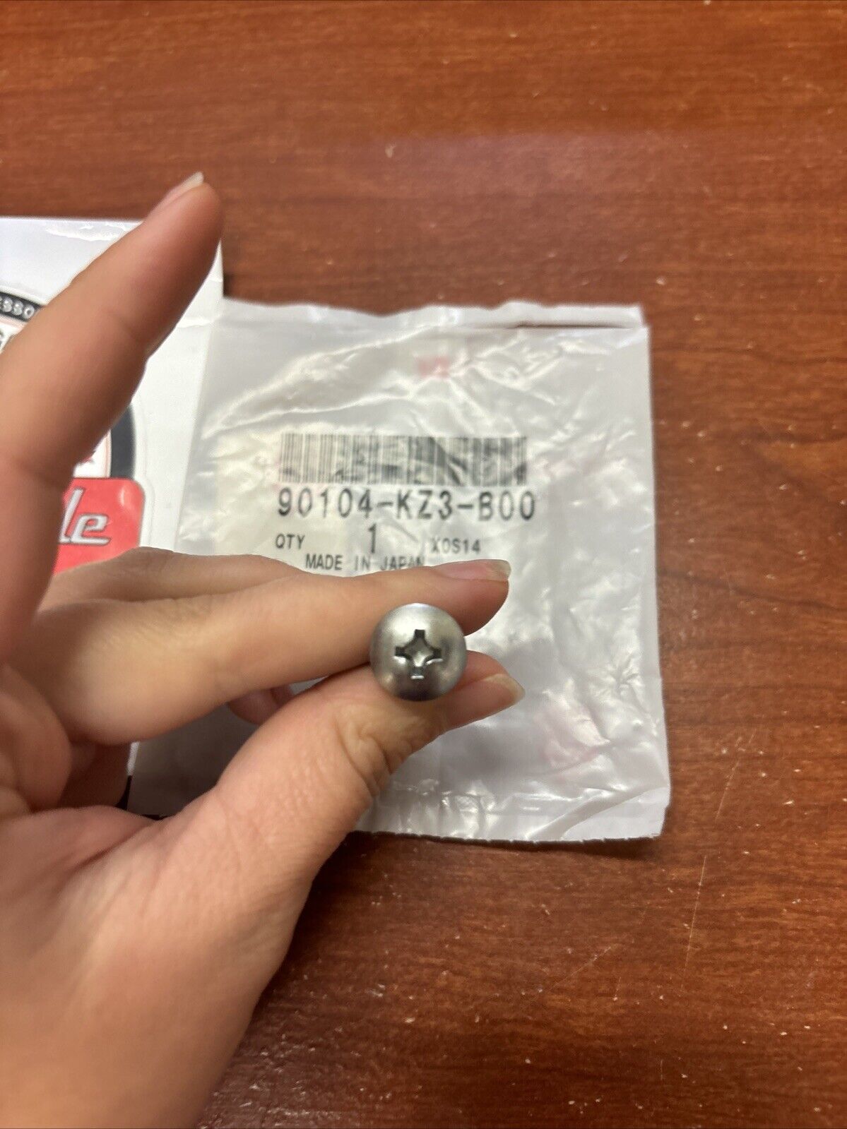 NOS Honda CR125R CR250R CRF50F FES125 SPECIAL SCREW 5MM 90104-KZ3-B00 H135