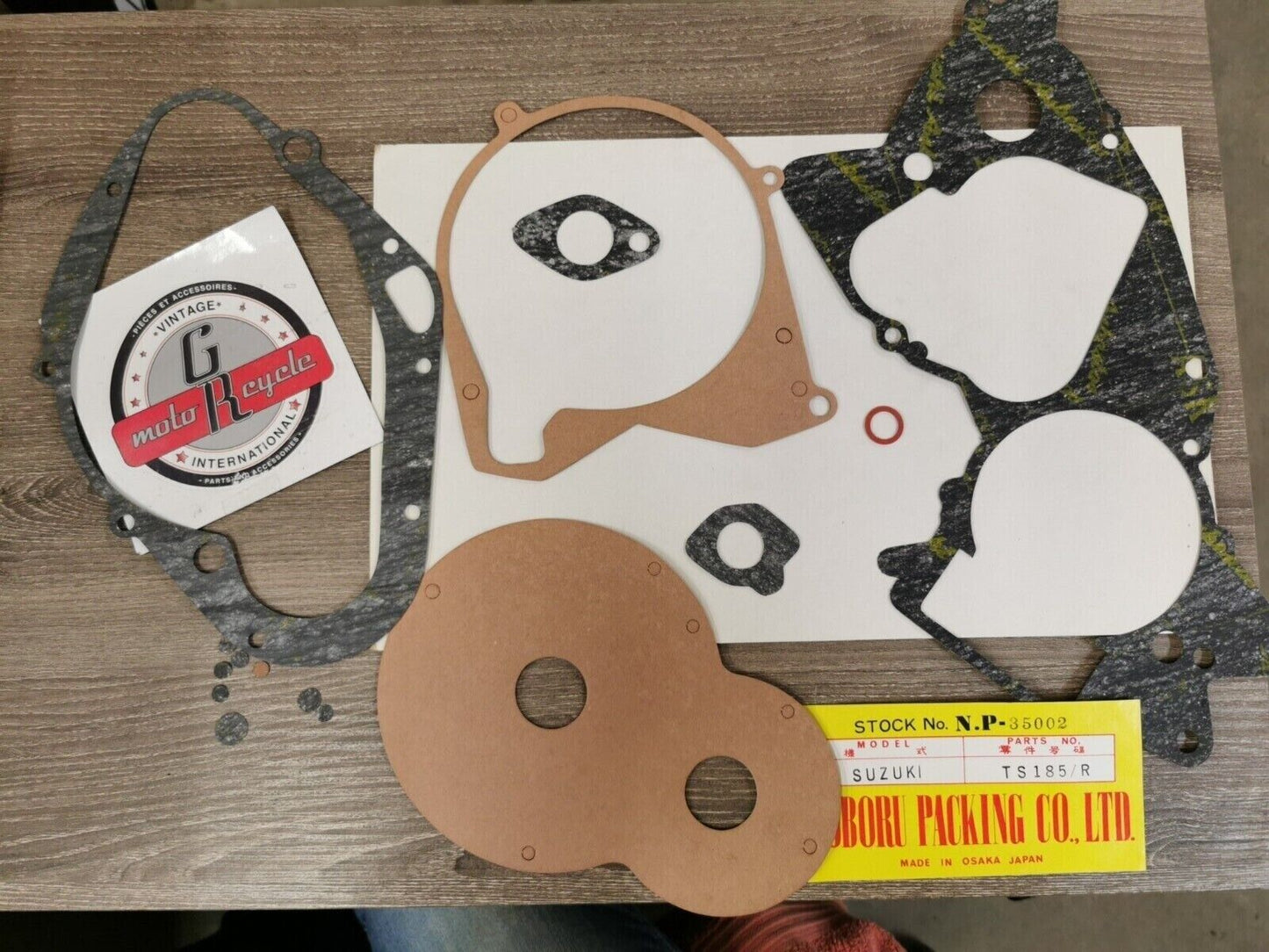 NOS NOBORU NP SUZUKI TS185R INCOMPLETE GASKET KIT SET NP 35002 J46