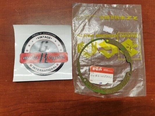 NOS Suzuki AC50 AS50 F50 CARBURETOR INSPECTION CAP COVER GASKET 11492-05002 S32