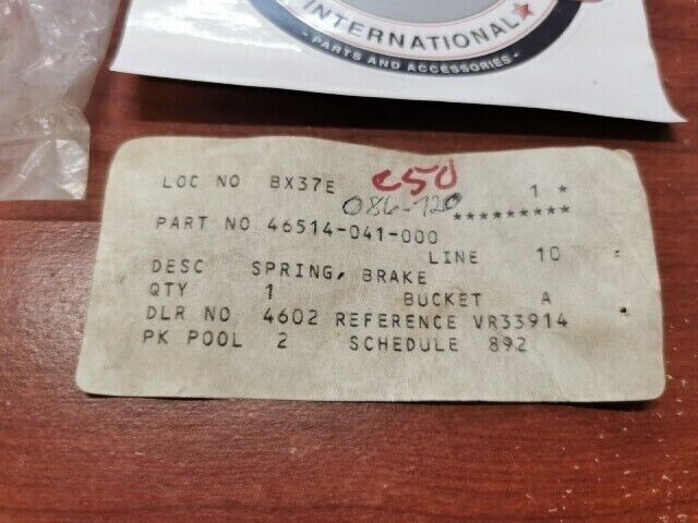 NOS Honda C50 C65 C70 CT50 ST50 ST70 BRAKE PEDAL SPRING 46514-041-000 H78