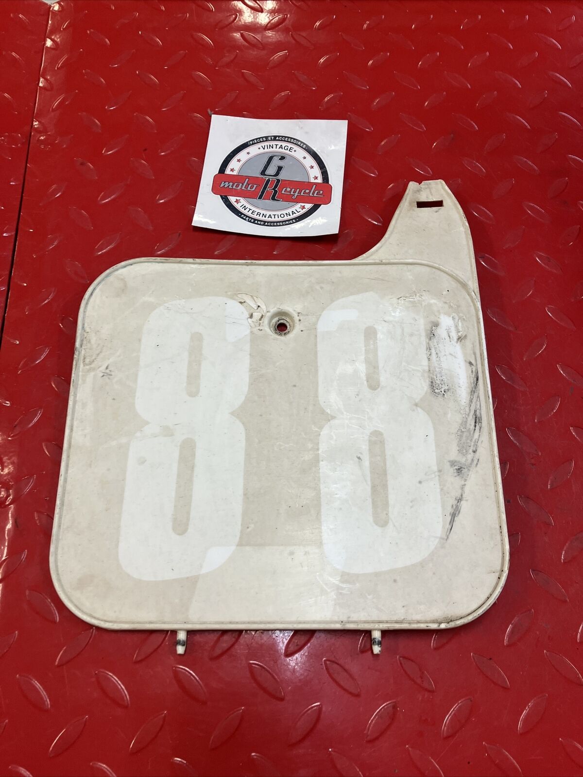 Honda CR250R 1988 front number plate panel fairing CR125R CR500R 61136-ML3-840