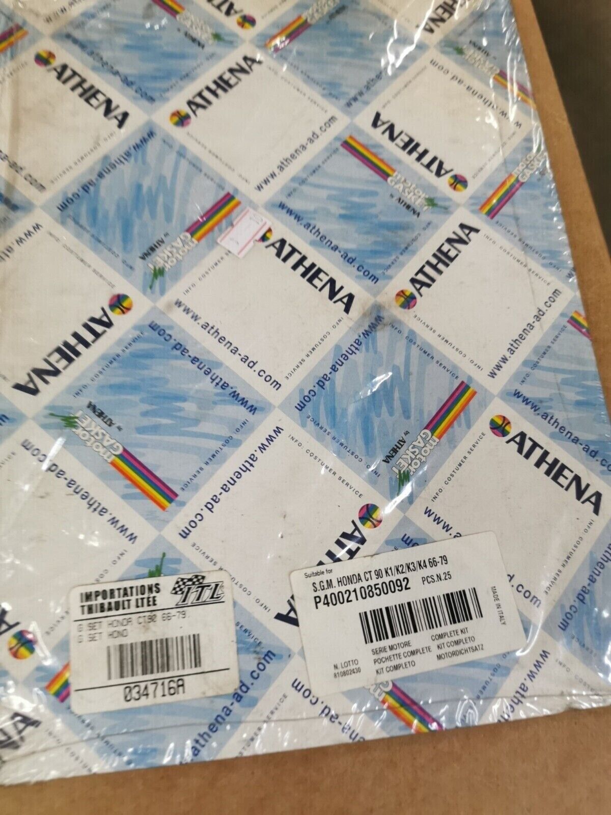 NOS ATHENA HONDA CT90 1966 - 1979 INCOMPLETE GASKET KIT SET P400210850092 J48