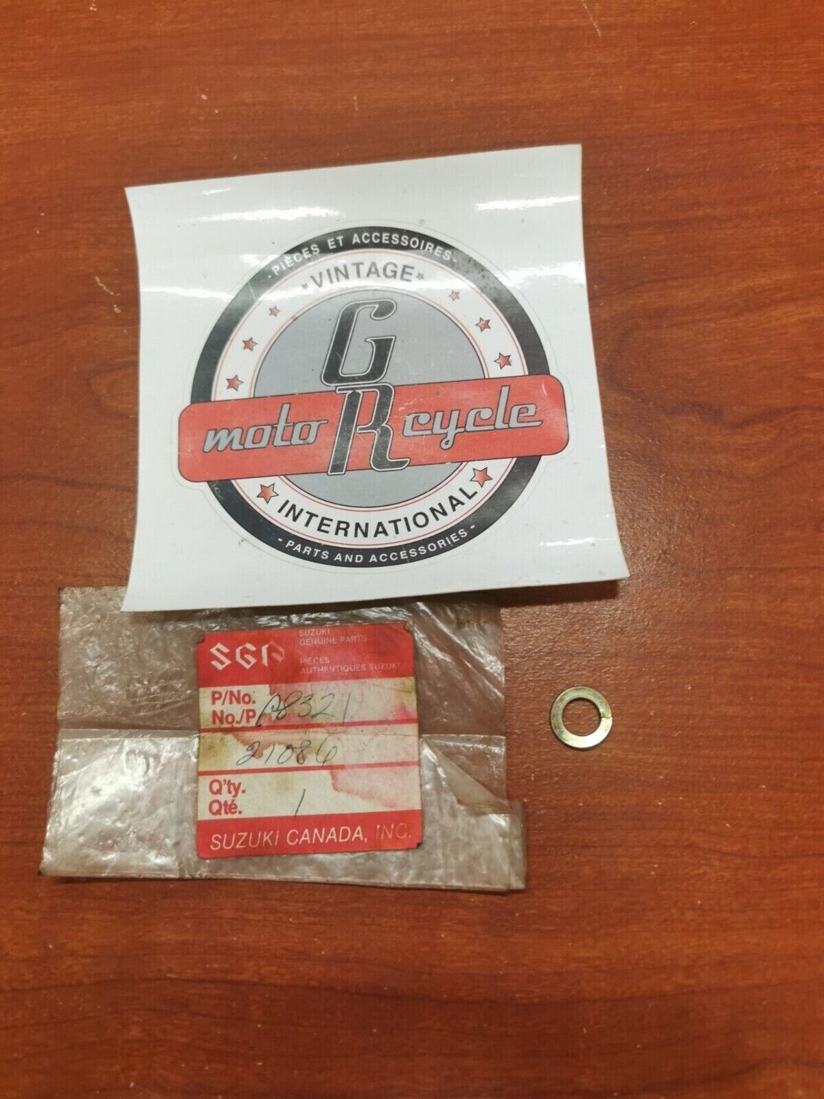 NOS Suzuki RM125 RM400 LT230 LT185 LOCK WASHER 08321-21086 SUB. 08321-0108A S20