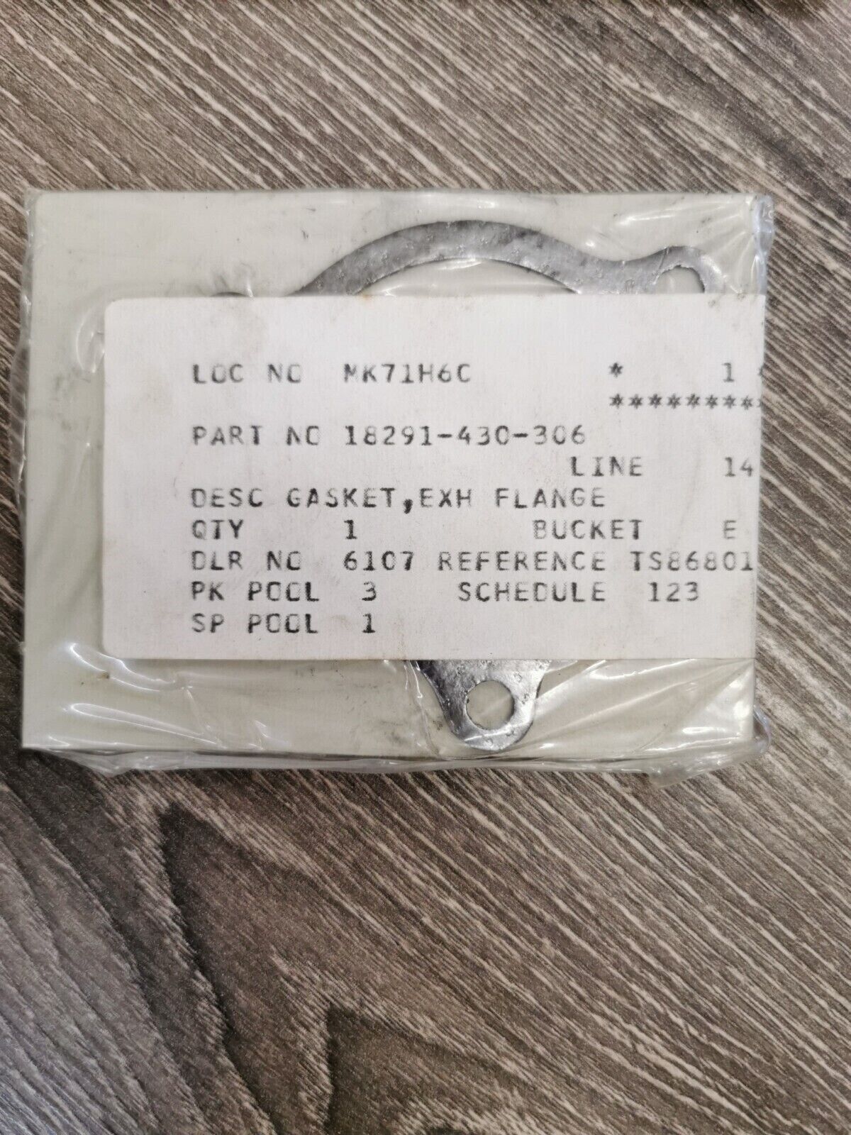 NOS HONDA ATC250R TRX250R CR450R CR250R EXHAUST PIPE GASKET 18291-430-306 H49
