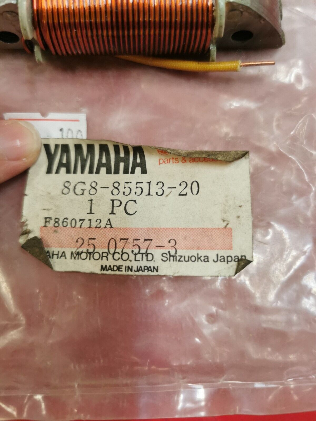 NOS Yamaha ET340 ET300 SS440 SR540 COIL LIGHTING 8G8-85513-20-00 Y16