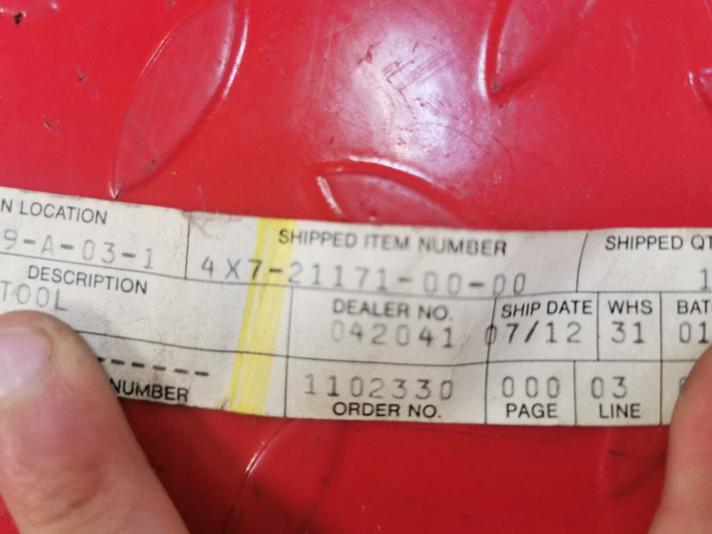 NOS YAMAHA VIRAGO 750  MIDNIGHT VIRAGO 750  BOX TOOL 4X7-21171-00-00  Y14