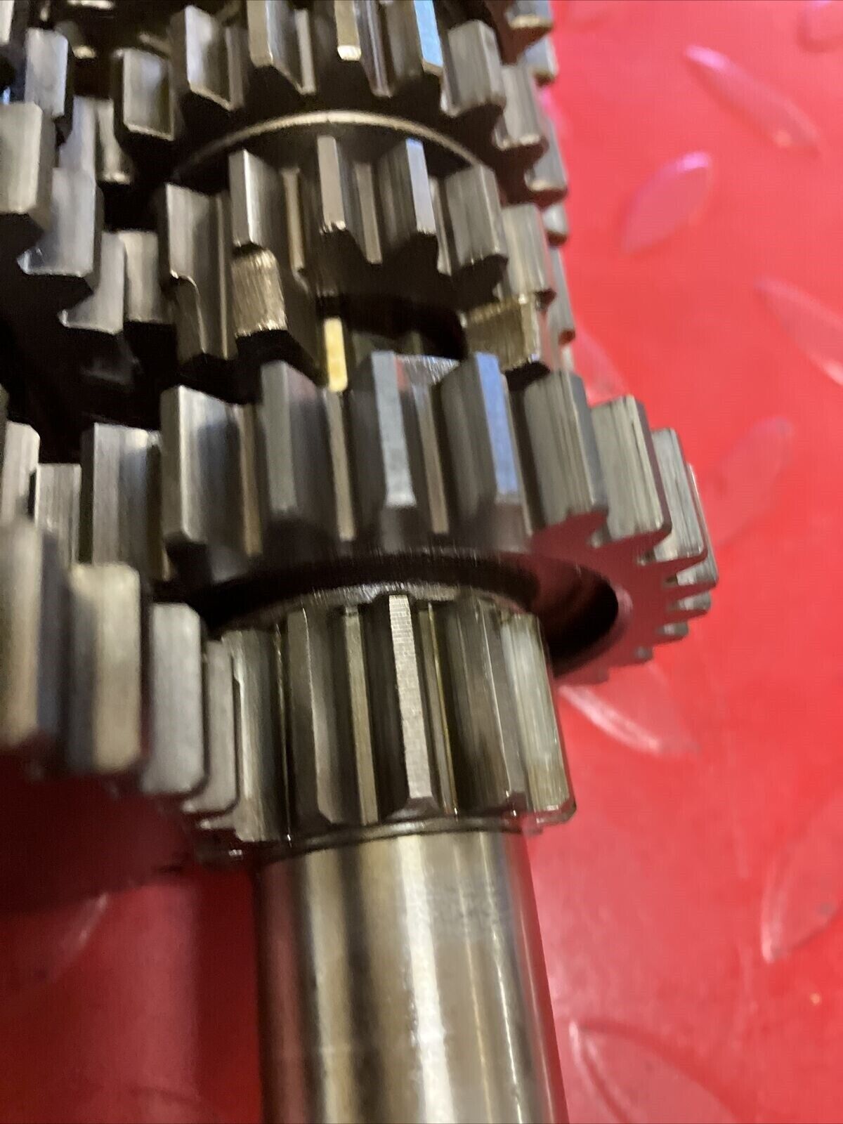 Honda XL350R 1986 transmission mainshaft countershaft main counter shaft gear