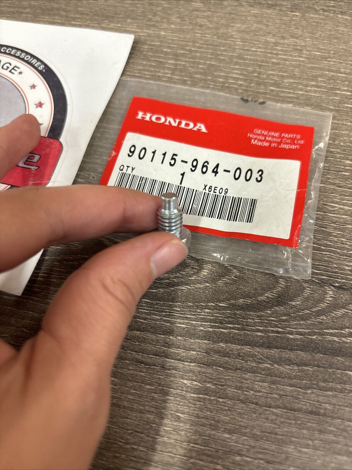 NOS Honda ATC250R TRX250 R X TRX300EX BOLT STOPPER 8MM 90115-964-003 H130