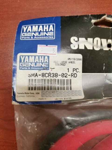 NOS Yamaha RED LARGE WHEEL SMA-8CR38-02-RD Y110