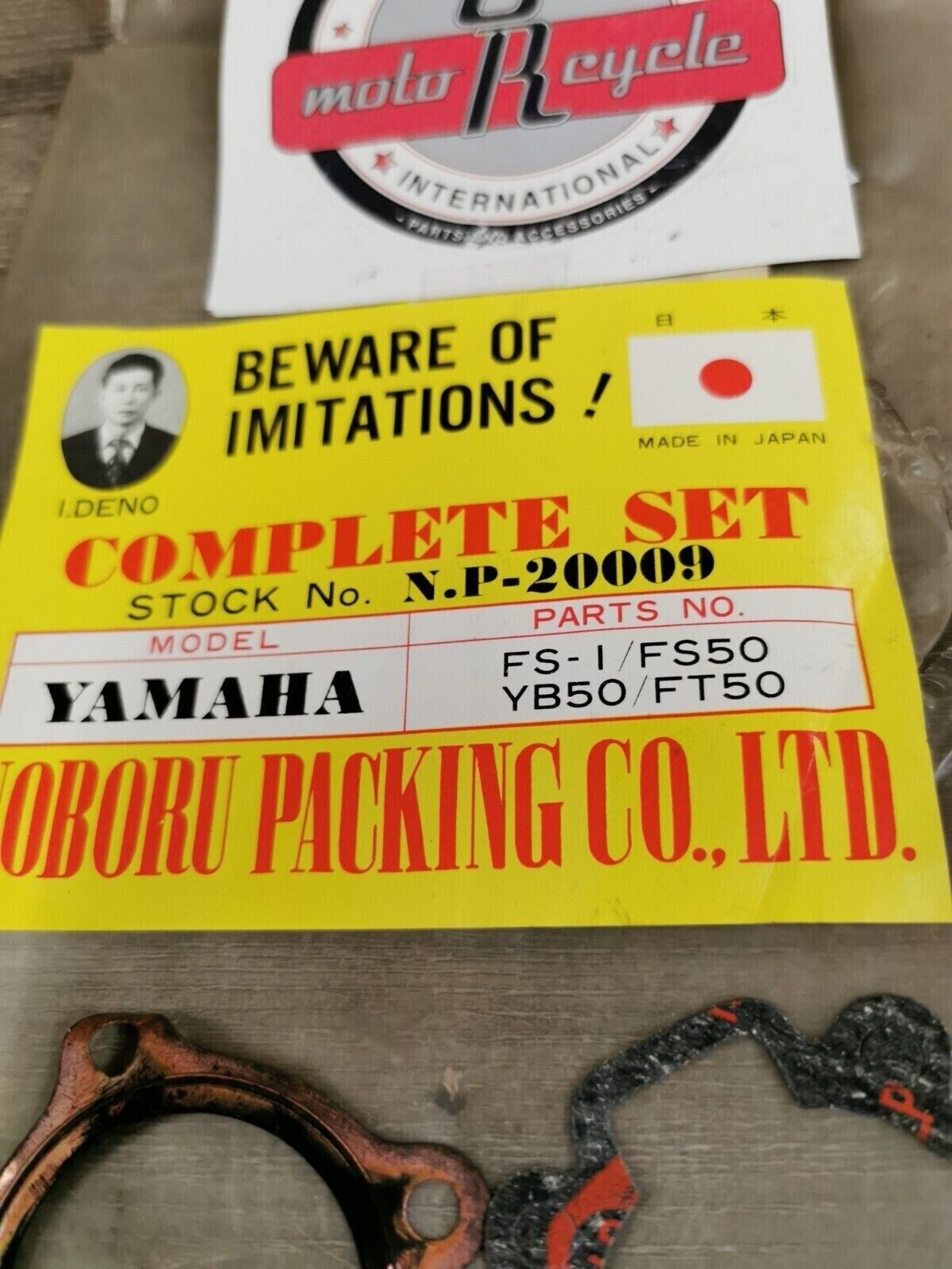 NOS NOBORU NP YAMAHA FS50 YB50 FT50 INCOMPLETE  GASKET KIT SET NP-20009 J46