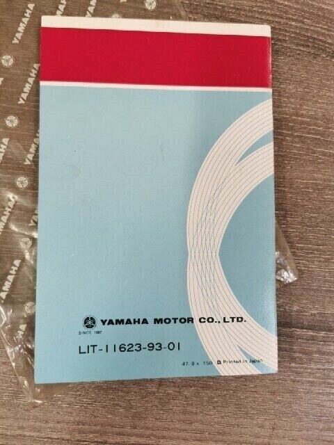 NOS YAMAHA ENDURO GT1 OWNER S MANUAL 393-28199-10-00 Y186