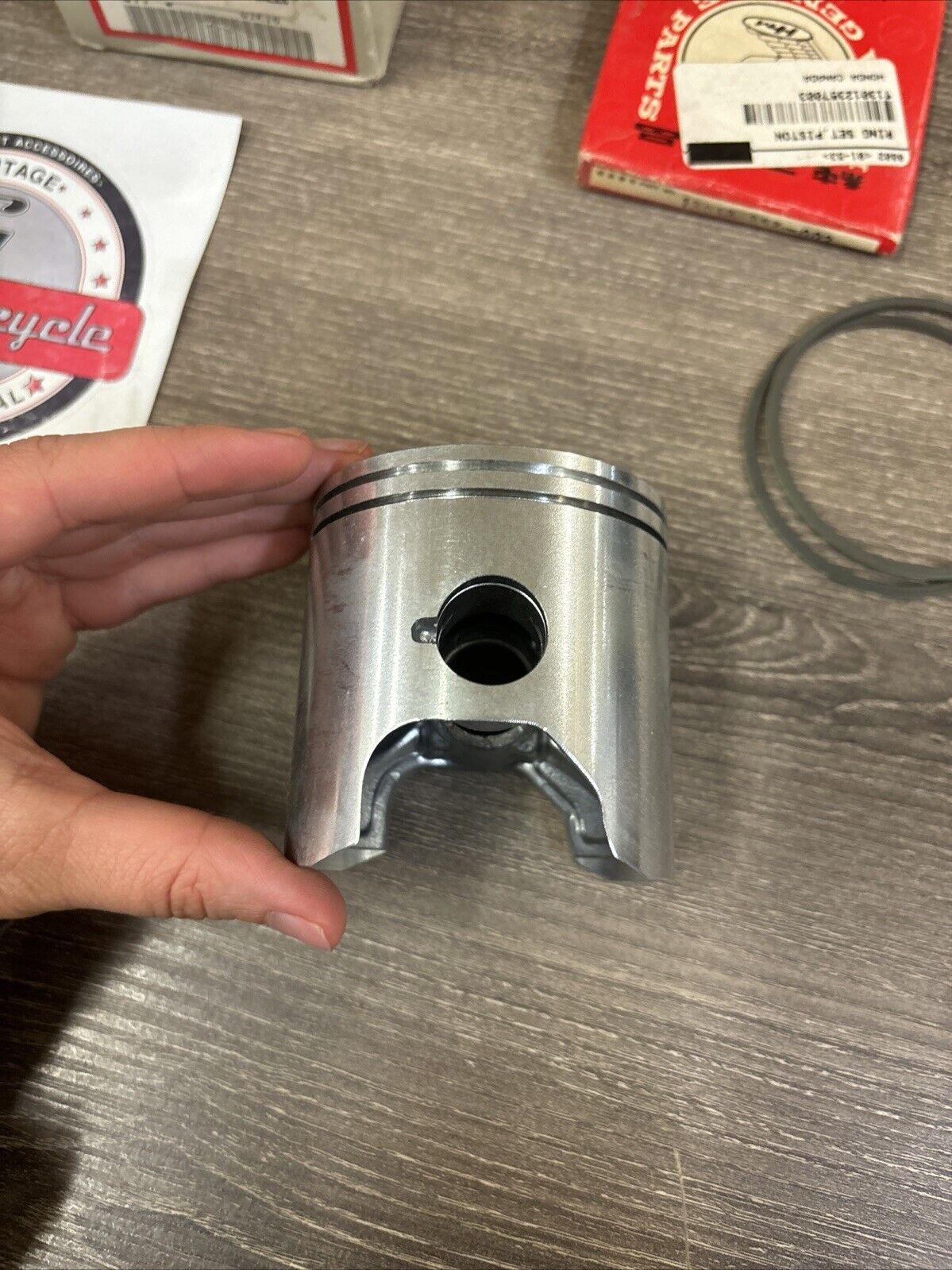 NOS Honda 1973 CR250M PISTON & RING O/S 0.25 13102-357-000 13012-357-003 H136