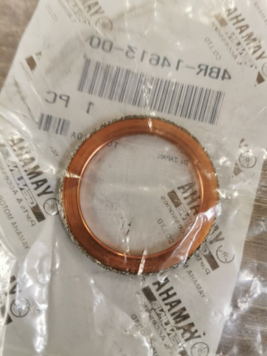 NEW NOS YAMAHA YG650 XT350 1986 - 2008 EXHAUST PIPE GASKET 4BR-14613-00-00 Y51