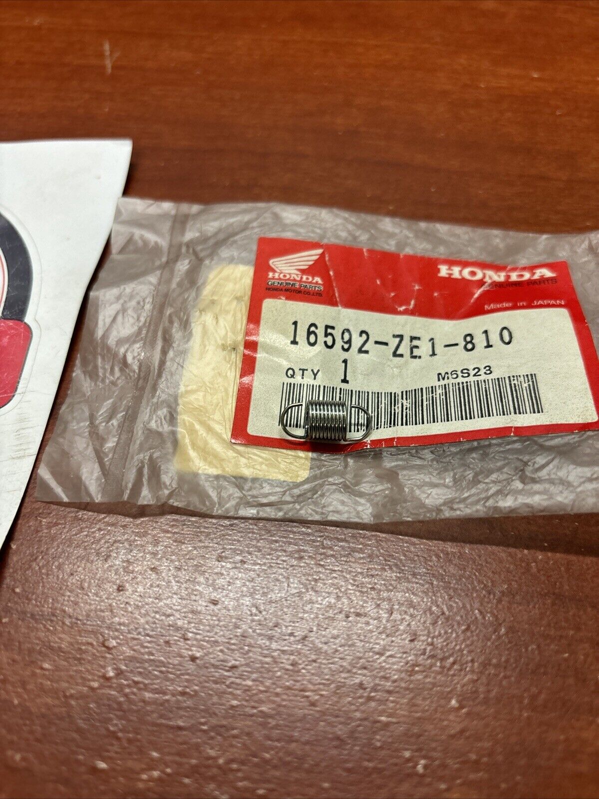 NOS Honda GL1500CF GX110 GX120 CABLE RETURN SPRING 16592-ZE1-810 H184