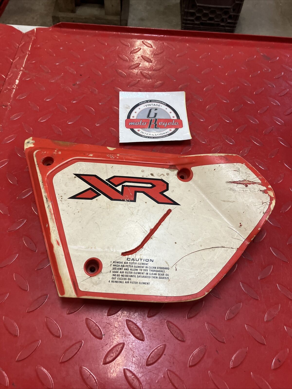 Honda XR200 1980 1981 1982 left side airbox cover panel OEM