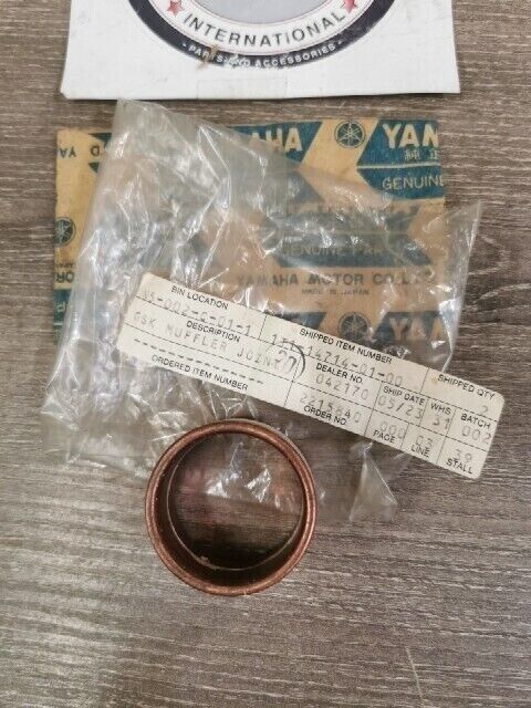 NOS YAMAHA VIRAGO XV750OU XV1100B XV750F GASKET MUFFLER 1T1-14714-01-00 Y156