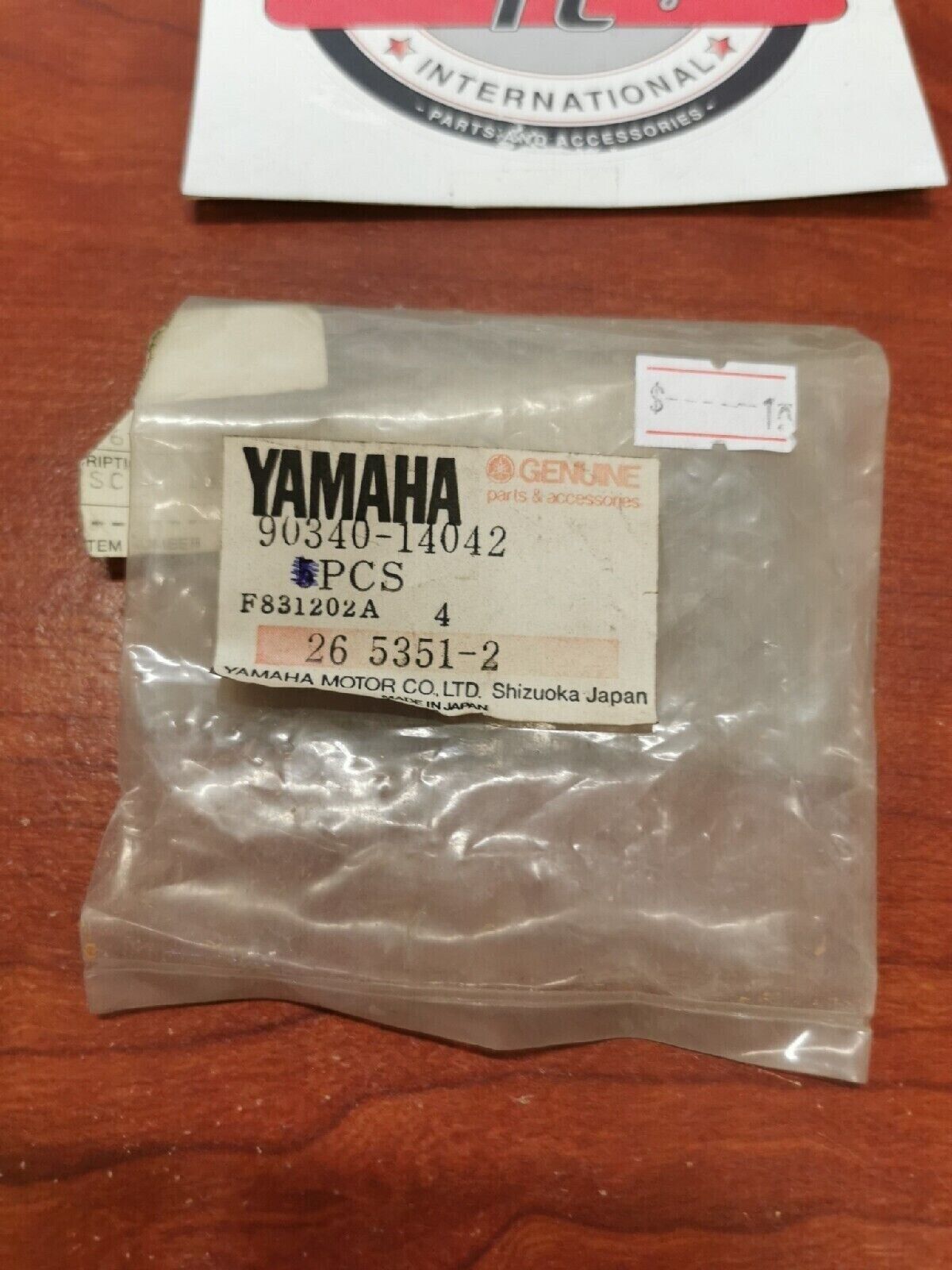 NOS Yamaha STRAIGHT SCREW PLUG 90340-14042-00 SUB. 3JL-13455-00-00 Y70