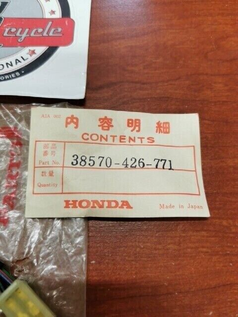 NOS Honda CB650 CB750L CX500C GL400C GL500C STOP WARNING 38570-426-771 H69