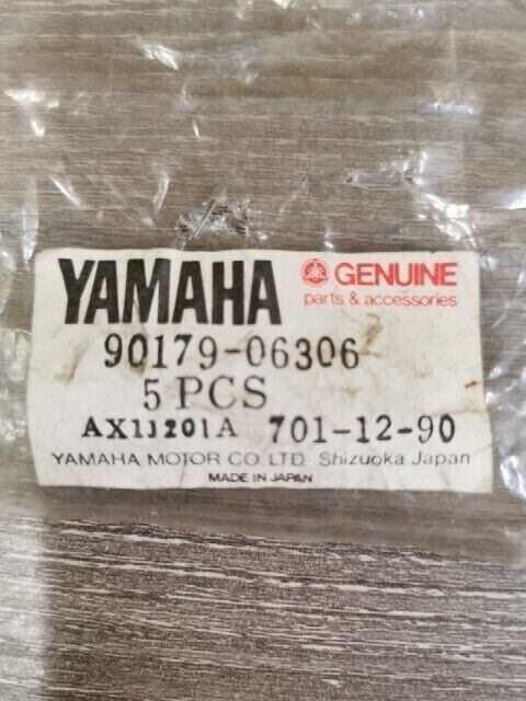 NOS YAMAHA TDM850 FZR1000F FZR600RE FZR400A XJ750J NUT 90179-06306-00 Y145
