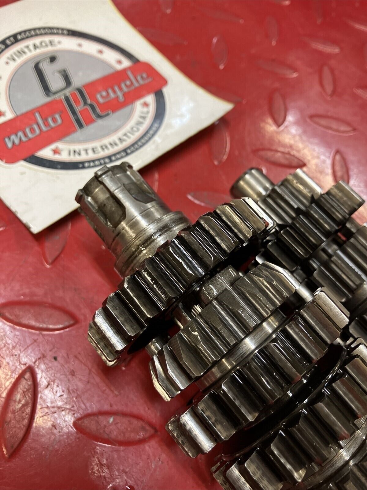 Kawasaki KDX200 1987 transmission tranny mainshaft countershaft 13127-1141