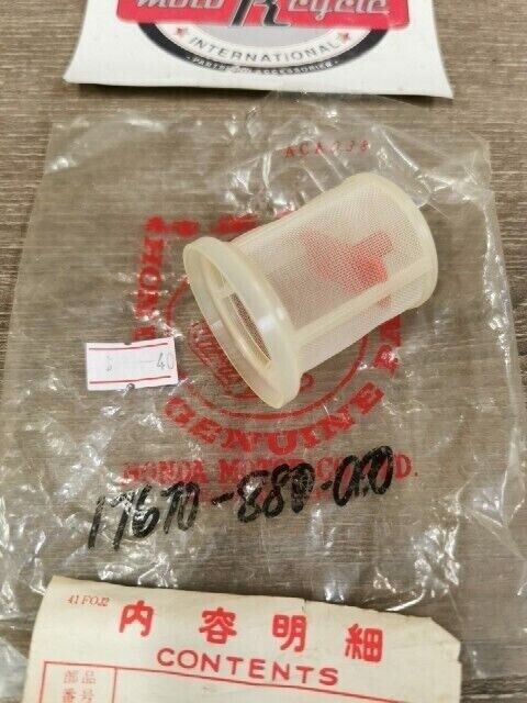 NOS HONDA G400 G200 G150 FILTER FUEL 17670-880-000  H72