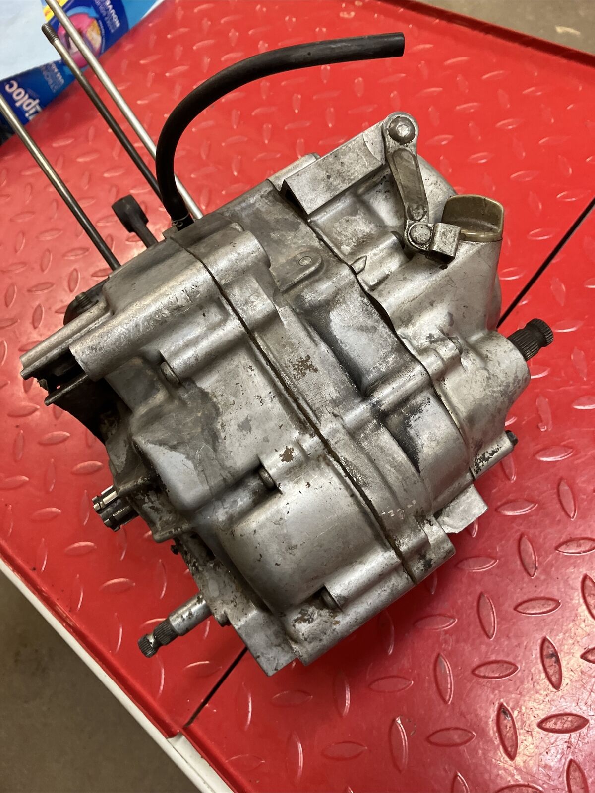 Honda XL100 1975 engine motor bottom end crankcase crankshaft transmission