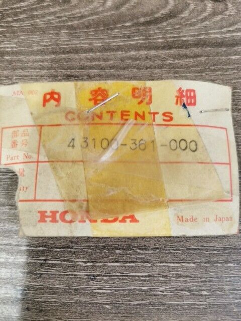 NOS HONDA MT125 1976 PANEL RR BRAKE 43100-361-000 H88