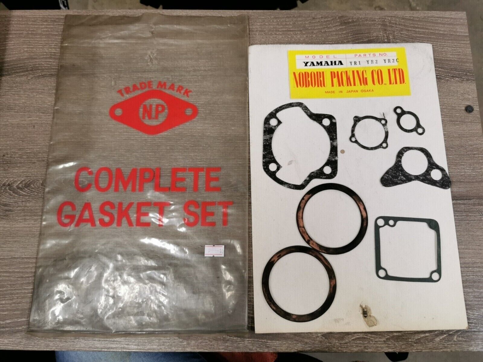 NOS NOBORU NP YAMAHA YR1 YR2 YR2C INCOMPLETE  GASKET KIT SET J46