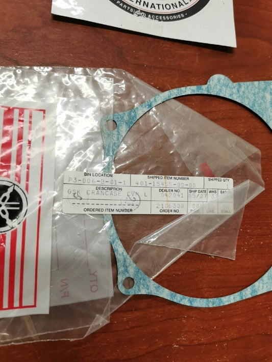 NOS Yamaha MX100 MX175 DT100 DT175 CRANKCASE COVER GASKET 401-15455-01-00 Y80