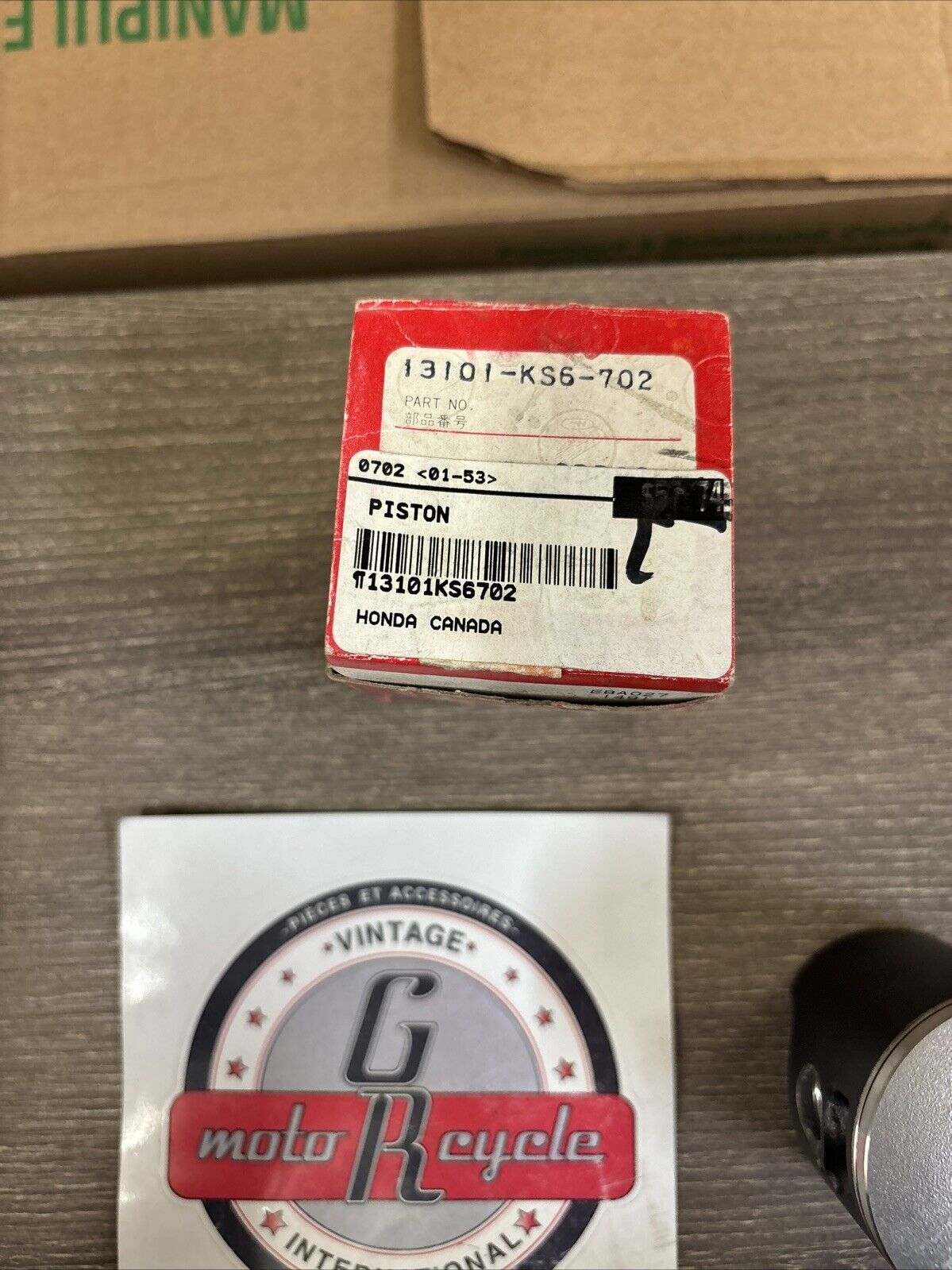 NOS Honda 1987 CR125R PISTON STD 13101-KS6-702 SUB 13101-KS6-701 H136
