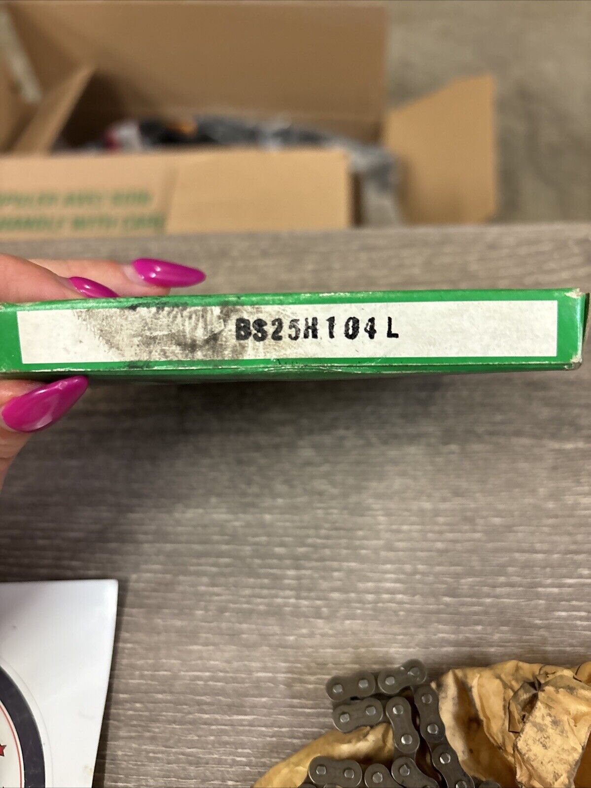 NOS TSUBAKI YAMAHA 1987 - 1996 TW200 82 83 XT200 LT-4WD CAM CHAIN BS25H-104L J62