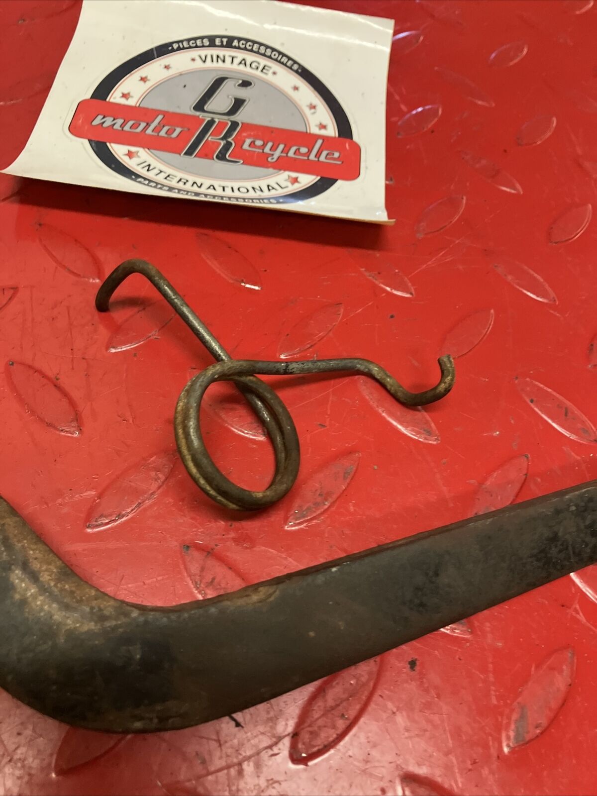 Honda XL175 1975 rear brake pedal lever arm spring 1974 1973