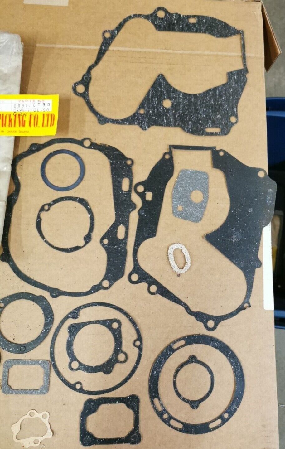 NOS NOBORU HONDA CM91 CT90 CS90 CL90 C201 GASKET KIT INCOMPLETE SET J49