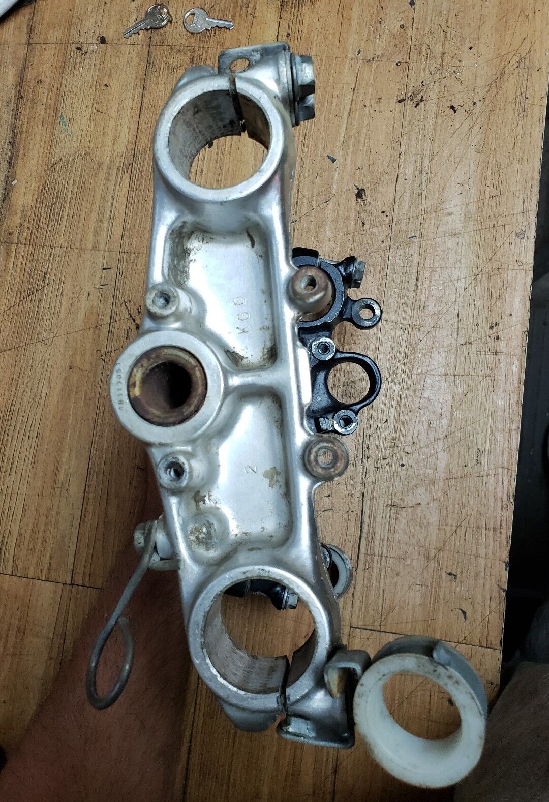 Honda XL250R 1984 streering stem triple tree clamp bridge XL250 1985 1986 1987