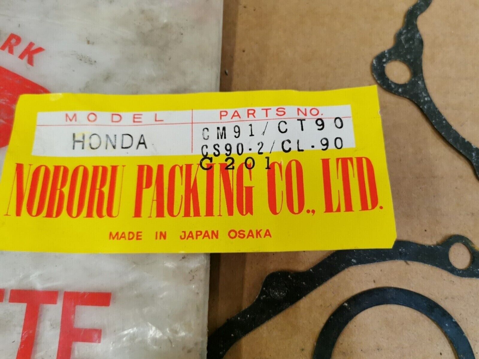 NOS NOBORU HONDA CM91 CT90 CS90 CL90 C201 GASKET KIT INCOMPLETE SET J49