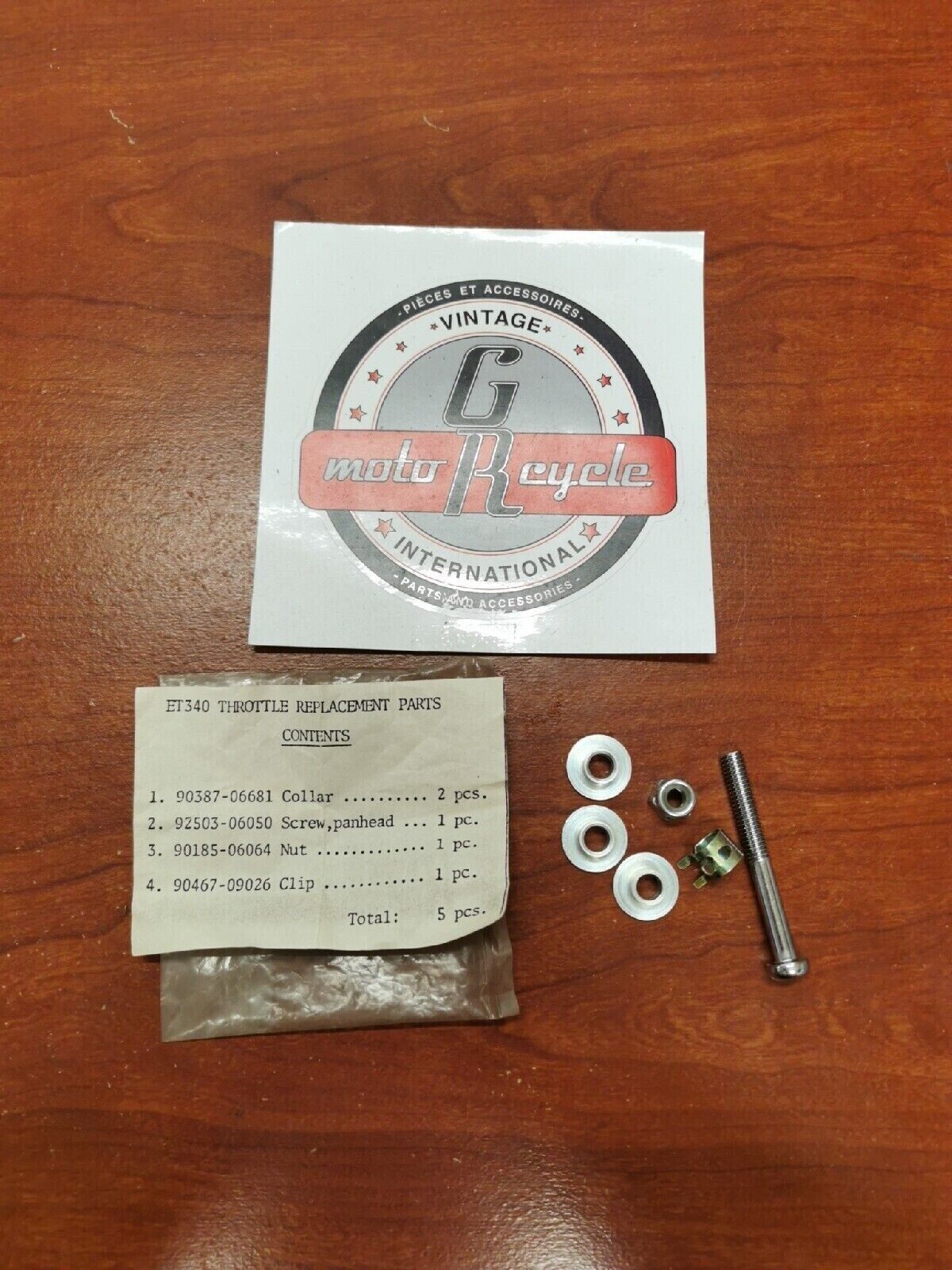 NOS Yamaha ET340 THROTTLE REPLAC. PARTS 90387-06681/92503-06050/90185-06064 Y69