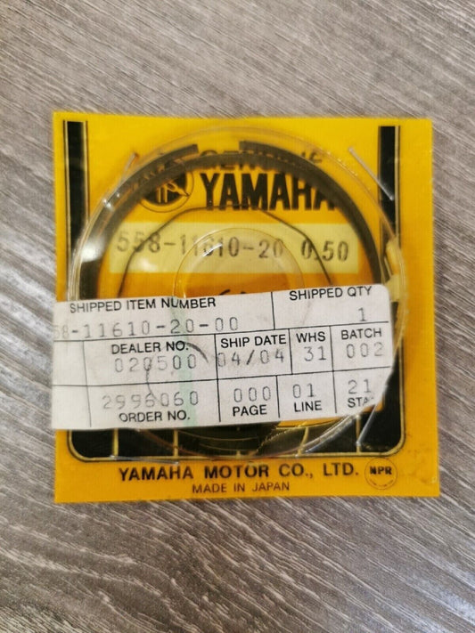 NOS YAMAHA DT100 MX100 1976 - 1981   PISTON RING SET  0.50  558-11610-20-00  Y51