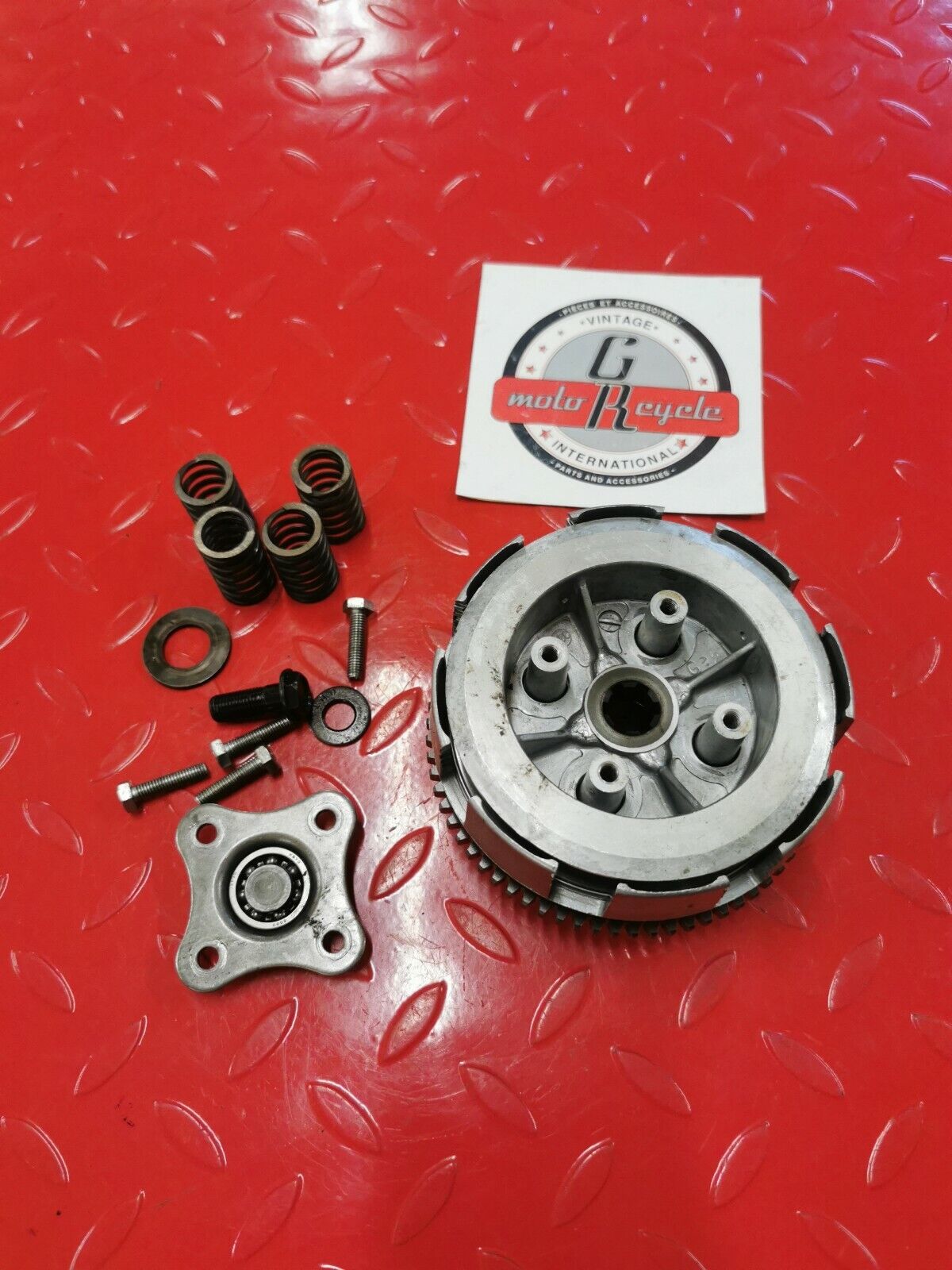 Honda CR80R 1993 complete clutch basket hub pressure plate 22100-GC4-600