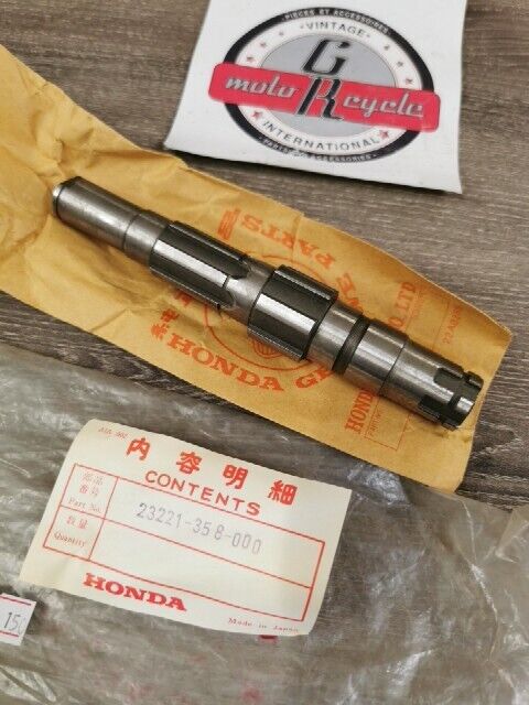 NOS HONDA MT250 ELSINORE 1974 - 1976 COUNTERSHAFT TRANSMISSION 23221-358-000 H87