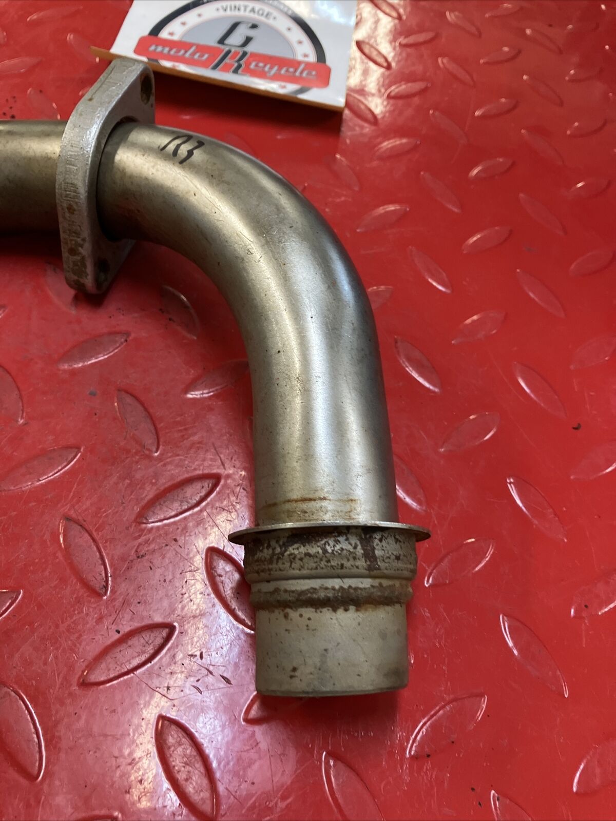 Yamaha RD400 1977 right exhaust pipe header 1976 1978 3