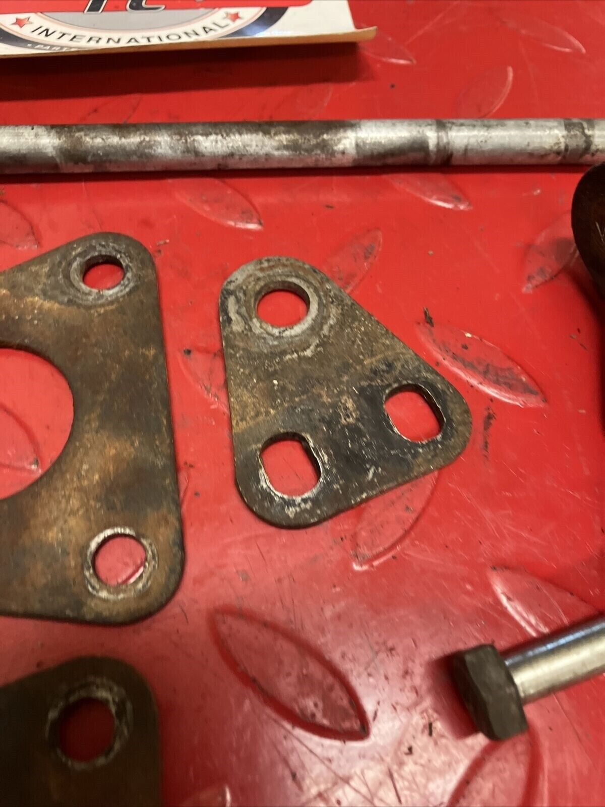 Honda XL175 1975 engine motor mounting plate bracket hanger bolt mount