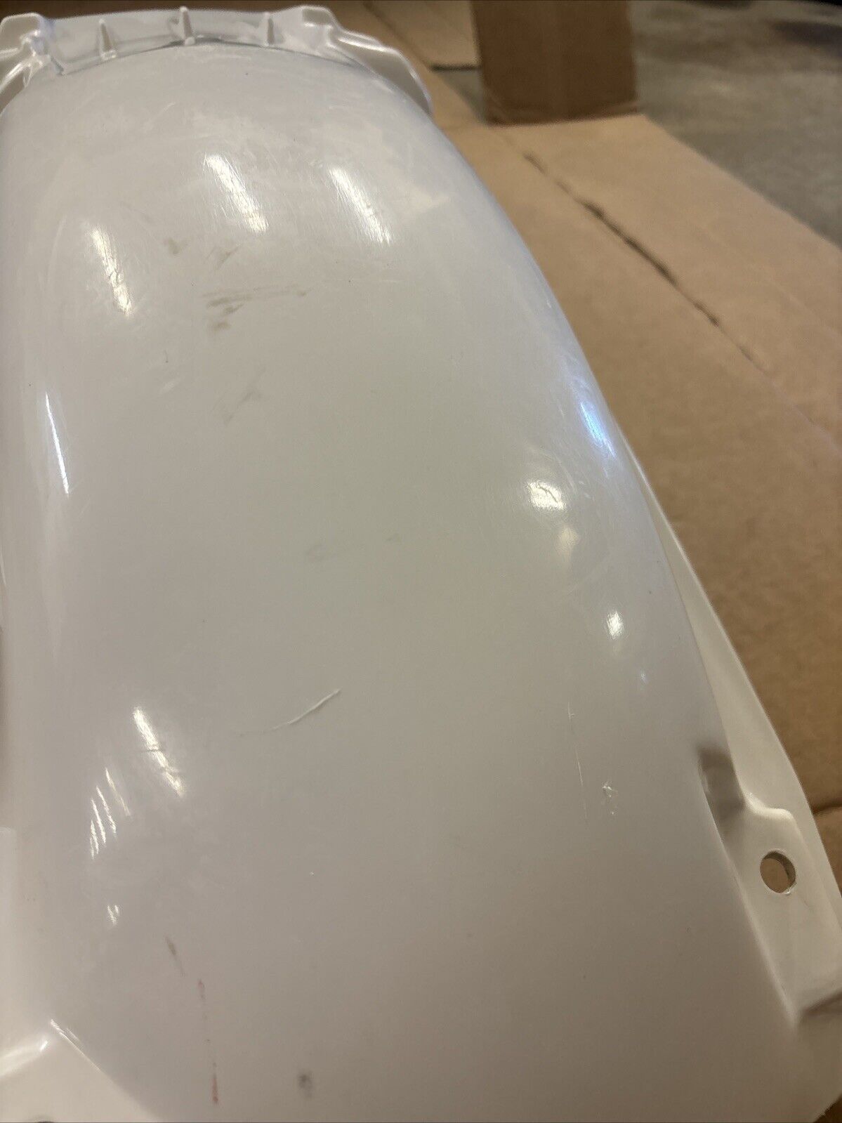 UFO PLAST 1996 - 2001 YZ125 YZ250 REAR FENDER WHITE YA02897-046