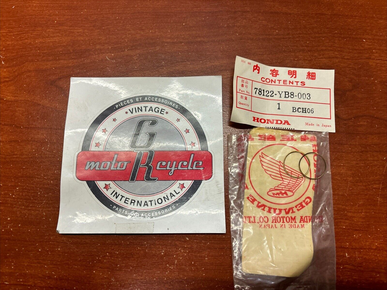 NOS Honda WT20X K1 K2 ADJUSTER SHIM QTY.2 78122-YB8-003 H162