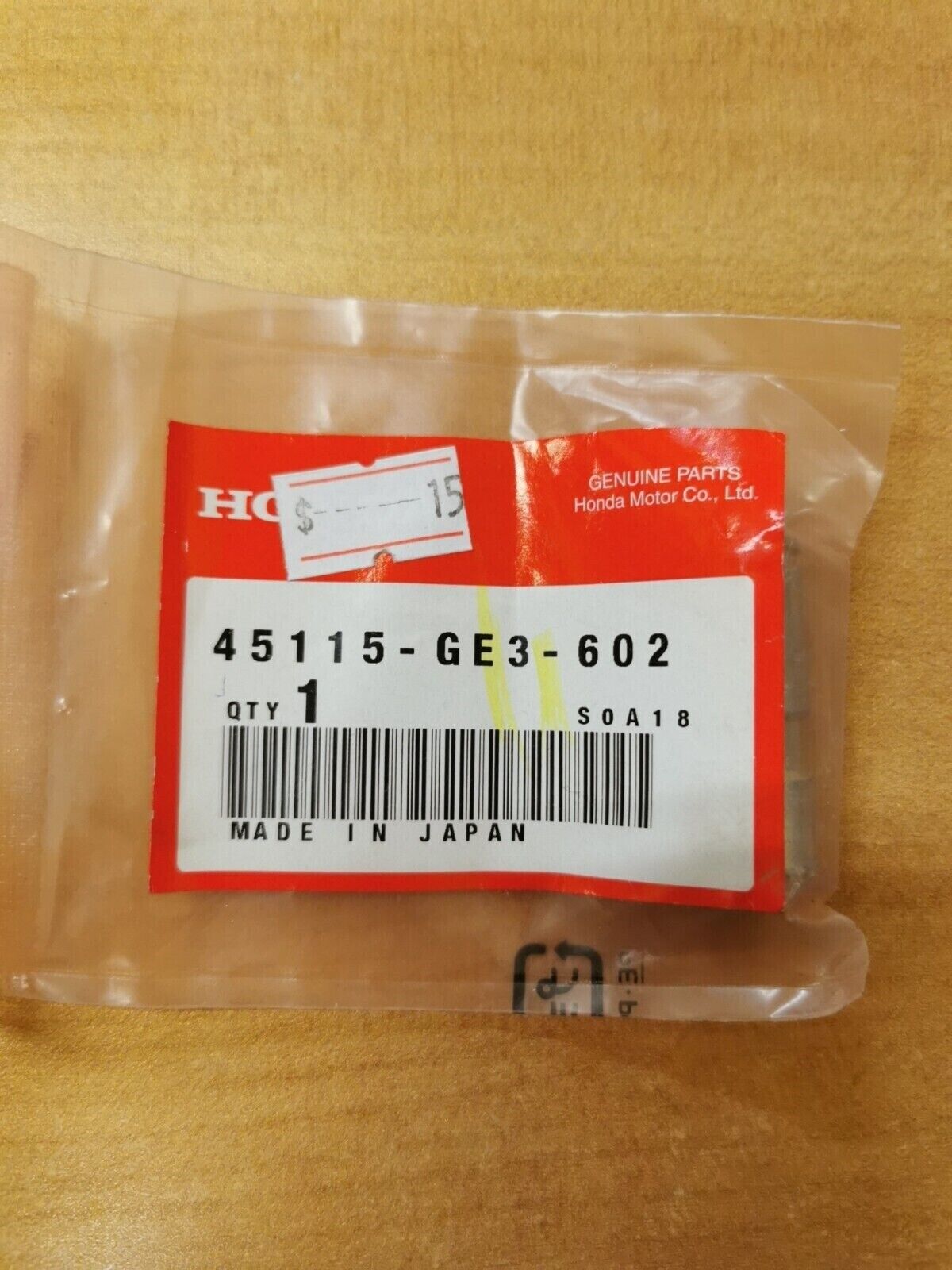 NOS Honda CR80 CRF150 CR85 TRX420 TRX500 SLIDE PIN 45115-GE3-602 H27