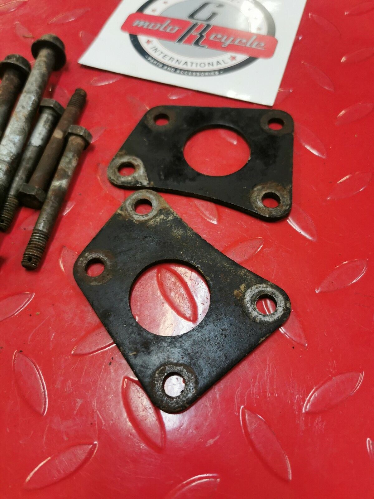 Honda MT250 1975 Engine motor hanger mounting mount bolt plate hardware CR250M